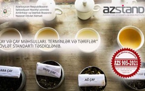 Azərbaycanda çay və çay məhsulları ilə bağlı dövlət standartı təsdiq edilib