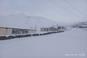 Height of snow in Guba reaches 20 cm-PHOTO