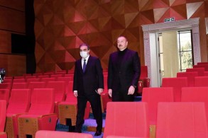 President Ilham Aliyev attends inauguration of new building of Ganja State Drama Theater