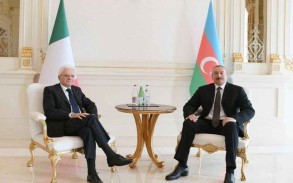 President Ilham Aliyev congratulates his Italian counterpart