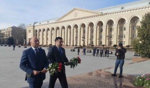 Azerbaijan's minister of culture visiting Ganja