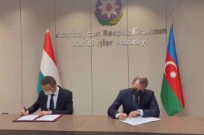 Azerbaijani, Hungarian FMs signed a MoU