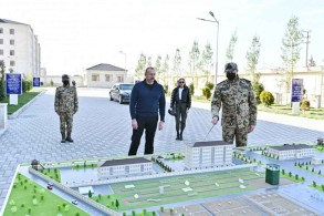 Newly built military campus of Internal Troops of Ministry of Internal Affairs inaugurated in Azerbaijan's Aghjabadi