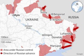 Mapping the Russian advance