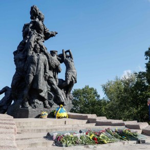 Ukraine's Holocaust memorial, Babi Yar, damaged by Russian attack.
