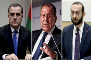 Lavrov held talks with Armenian and Azerbaijani FMs