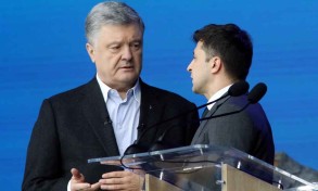 <strong>Порошенко: «Мы с господином Зеленским пожали руки. У нас один враг – Путин» - ВИДЕО</strong>