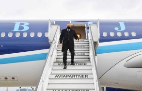 Ilham Aliyev arrived in Brussels for working visit