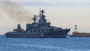 Photo claiming to show stricken Russian warship appears online