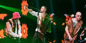 Ukraine performs at Eurovision and tipped to win contest