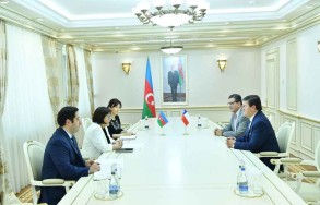 Сахиба Гафарова встретилась с послом Чили в Азербайджане