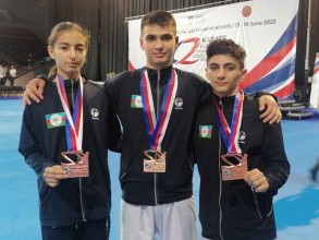 Azerbaijani karate fighters bring home five European medals