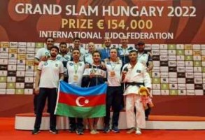 Azerbaijani judokas win three medals on Day 2 of Grand Slam Hungary