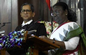 Draupadi Murmu takes oath of office and becomes India's 15th president