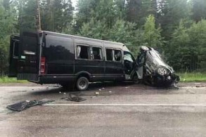 Two die, eight receive injuries in traffic accident with bus in Krasnoyarsk Territory