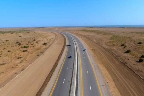 Construction of the 1st section of Baku-Russia road completed