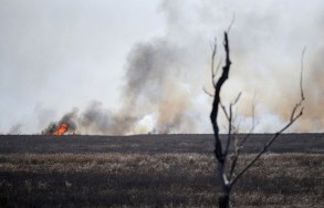 Fires around major river torch wetlands