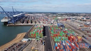 Felixstowe: Strike begins at UK's biggest container port