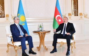 Presidents of Azerbaijan and Kazakhstan had meeting