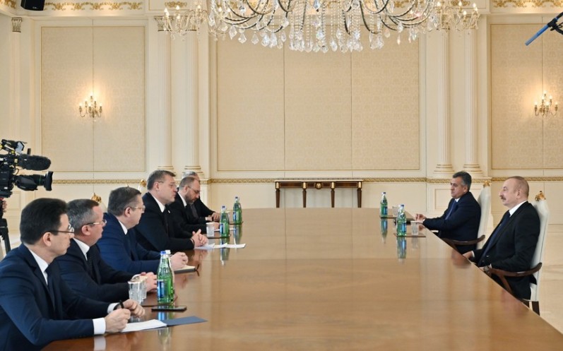President Ilham Aliyev received the governor of Astrakhan province